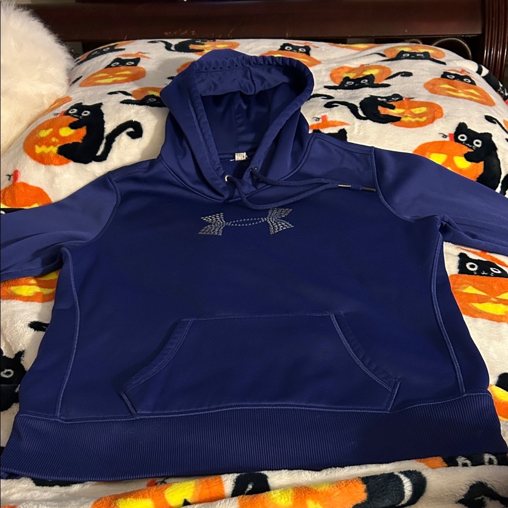 Under Armour womens Dark Blue / purple Hoodie color is bluish purple